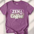 Zen E Coffee T-shirt - Heather Maroon