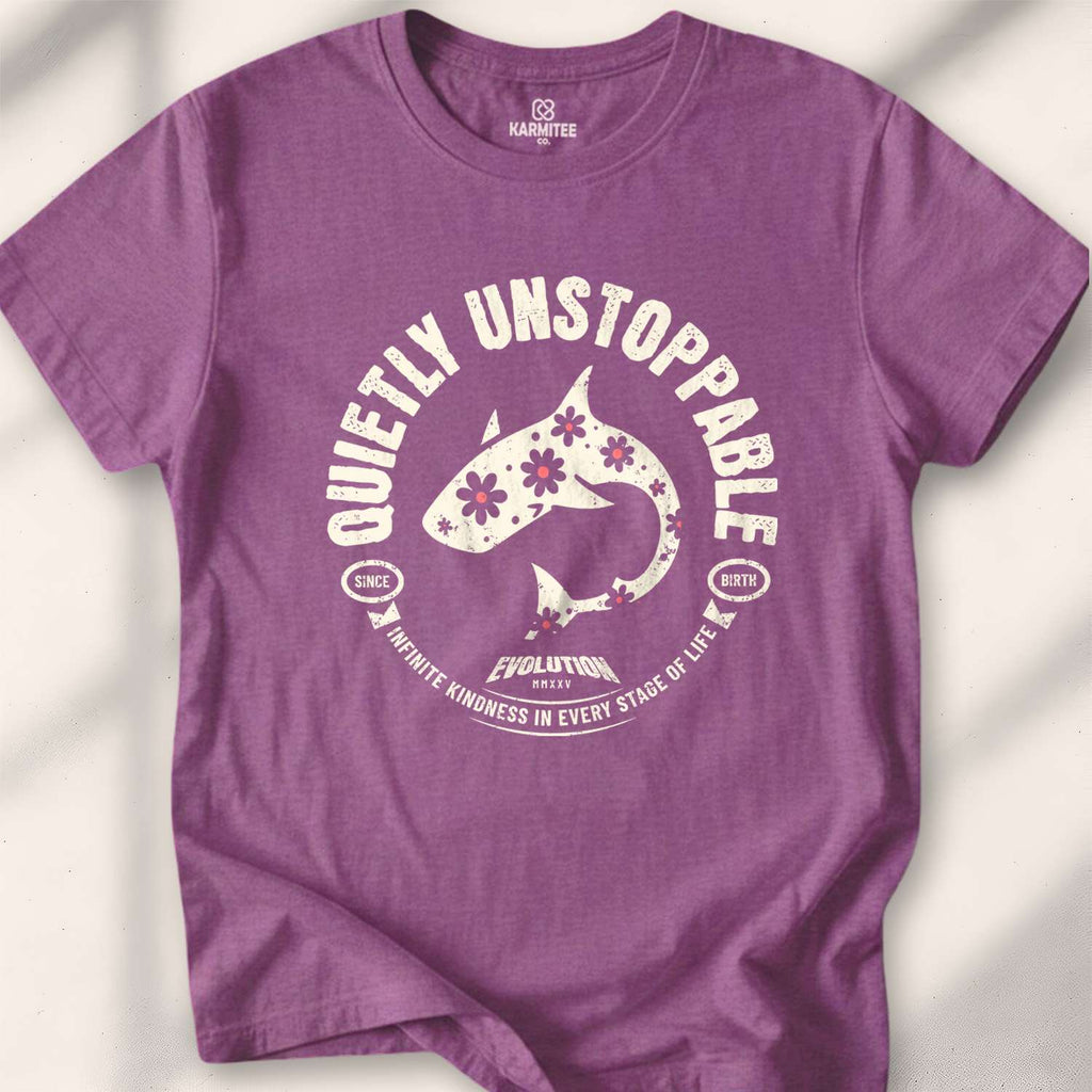 Quietly Unstoppable T-shirt - Heather Maroon
