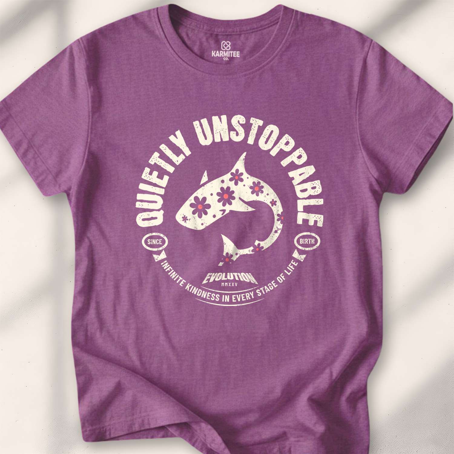 Quietly Unstoppable T-shirt - Heather Maroon