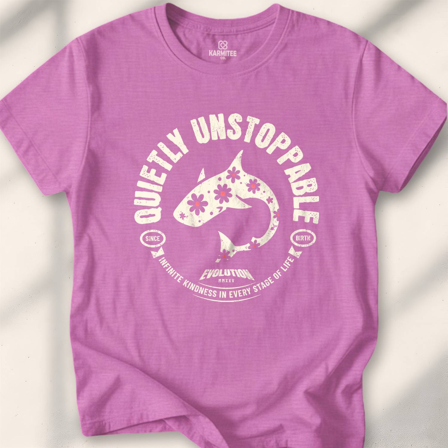 Quietly Unstoppable T-shirt - Heather Radiant Orchid