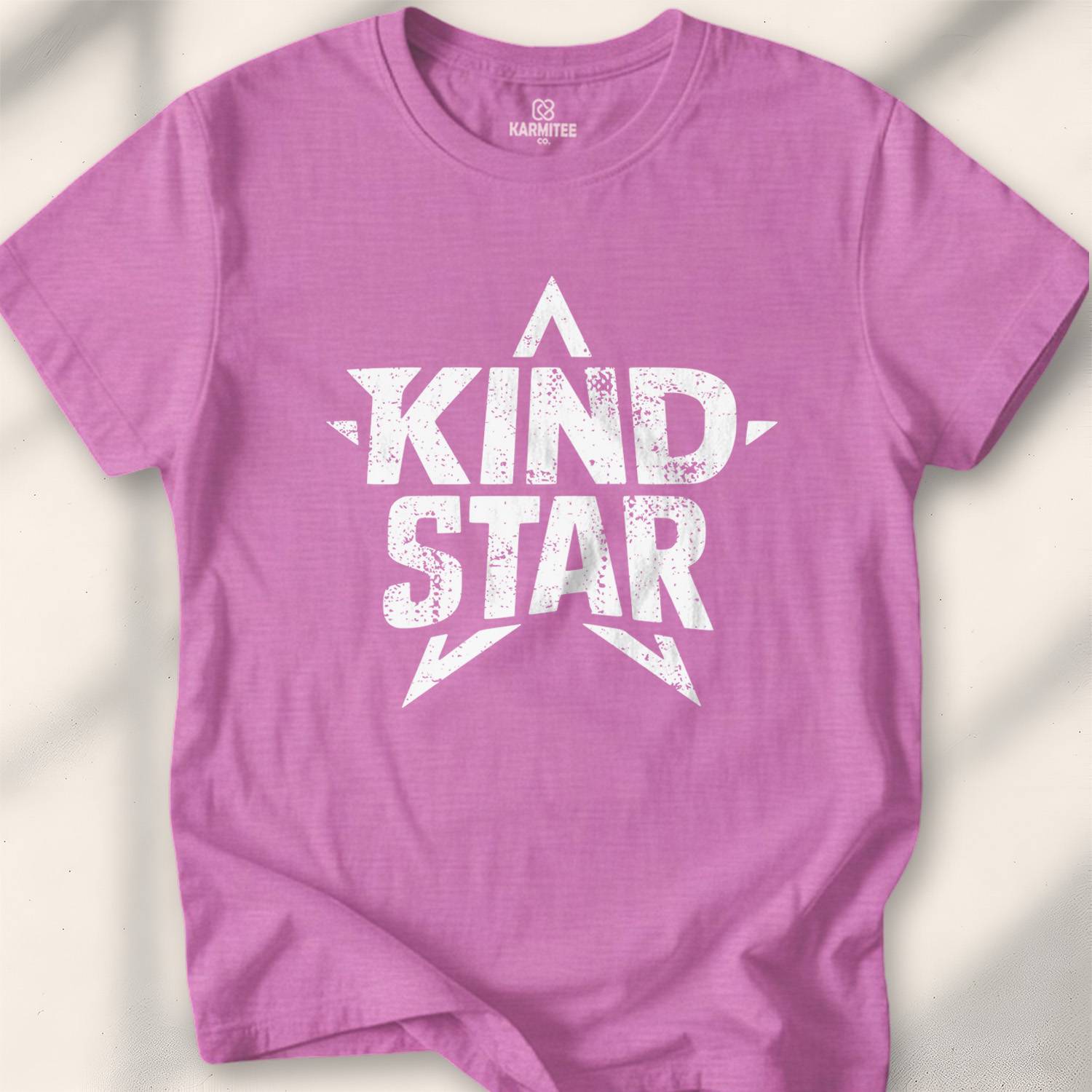 Kind Star T-shirt - Heather Radiant Orchid