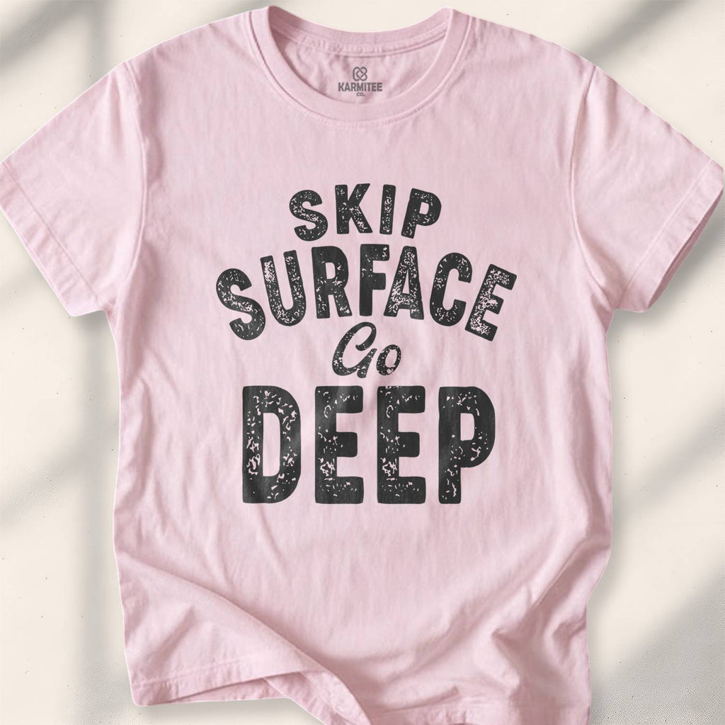 Skip Surface Go Deep T-shirt - Light Pink