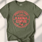 Karma & Coffee T-shirt - Military Green