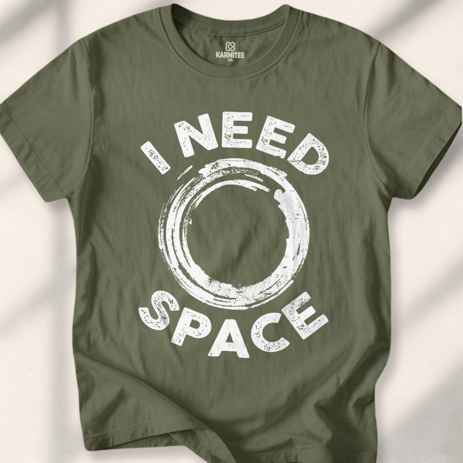 I Need Space T-shirt - Military Green