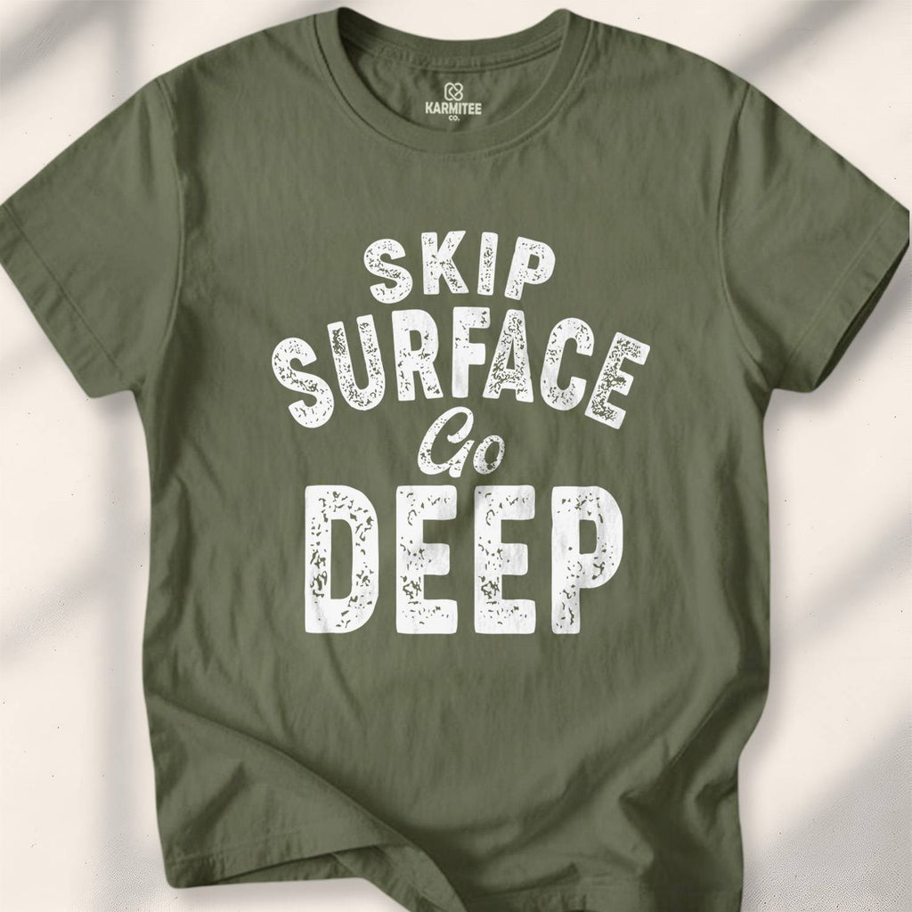 Skip Surface Go Deep T-shirt - Military Green