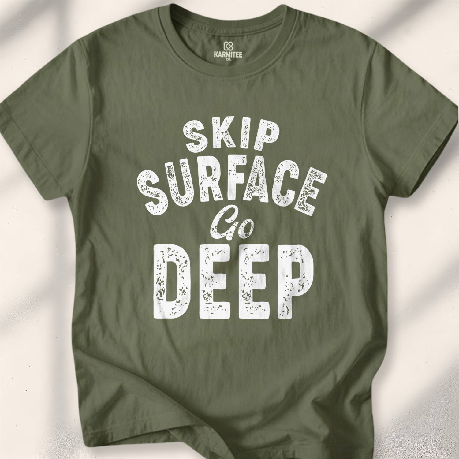 Skip Surface Go Deep T-shirt - Military Green