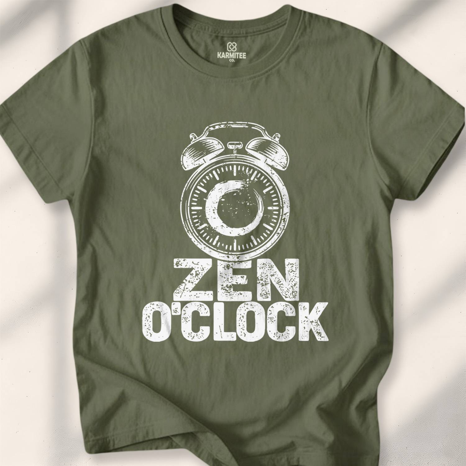 Zen O’clock T-shirt - Military Green