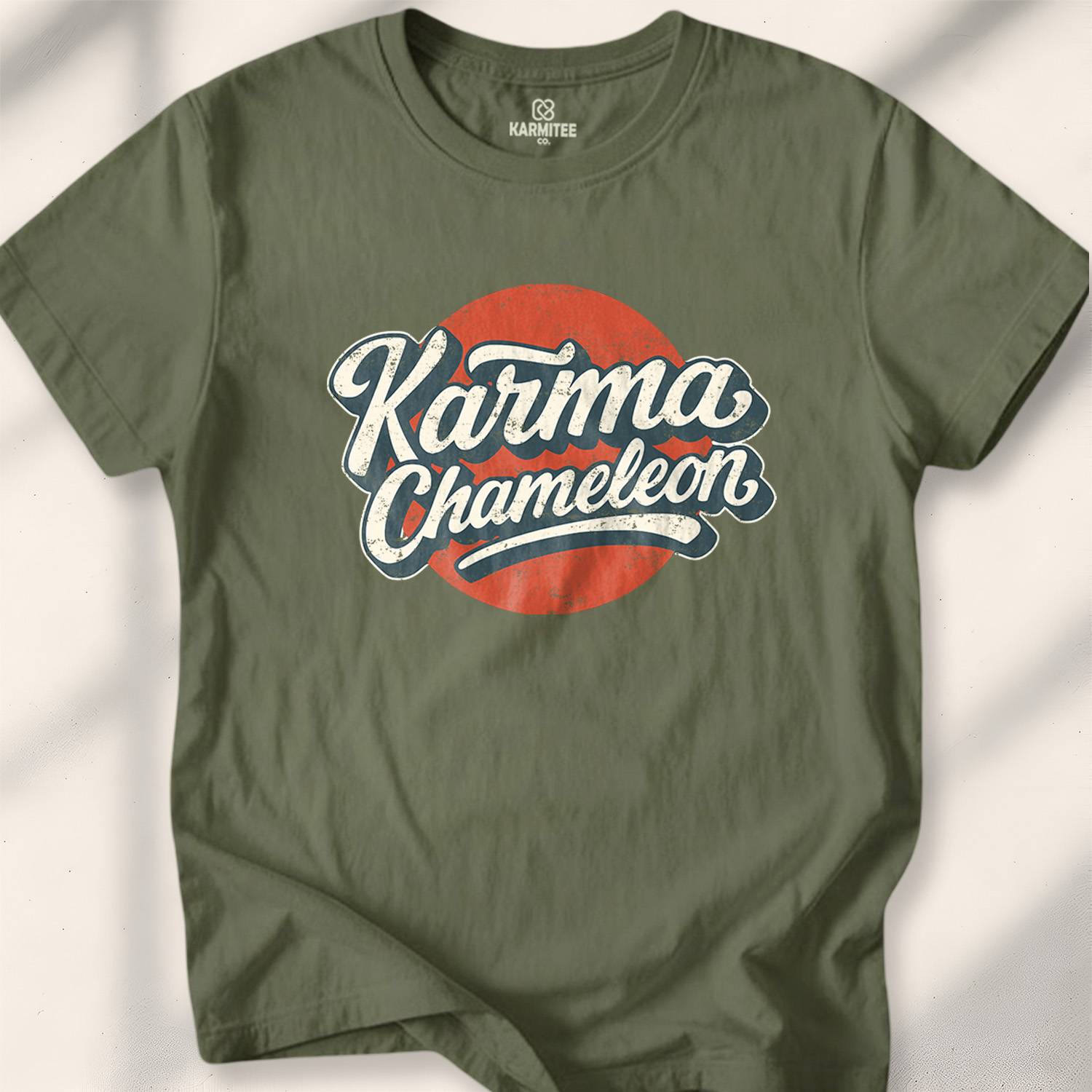 Karma Chameleon T-shirt - Military Green
