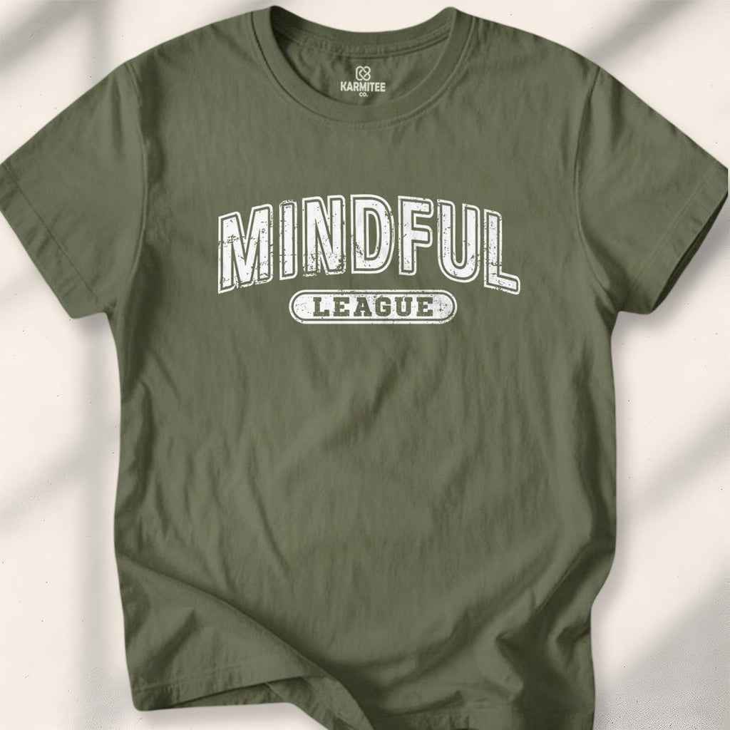 Mindful League T-shirt - Military Green