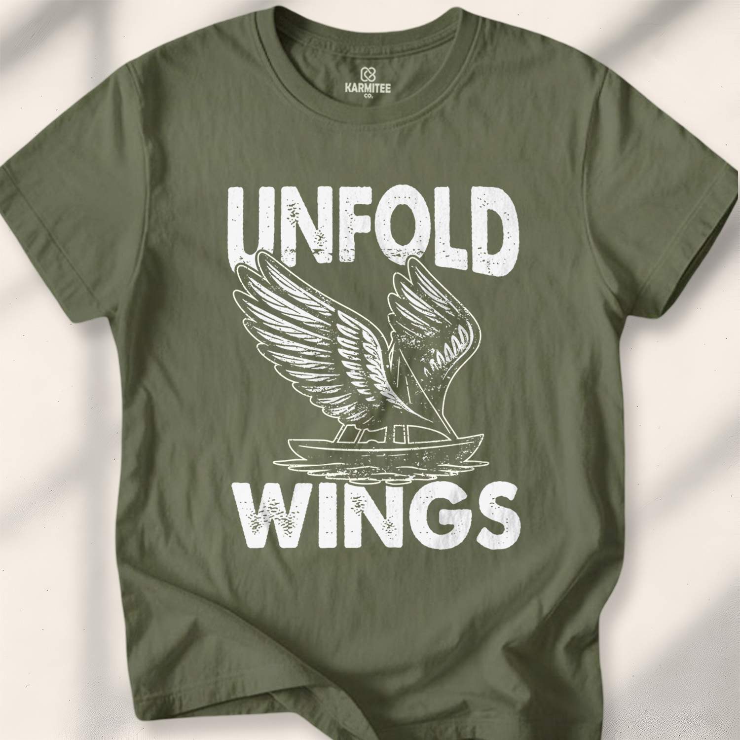 Unfold Wings T-shirt - Military Green