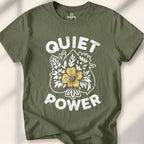 Quiet Power T-shirt - Military Green