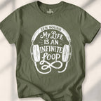 My Life Is An Infinite Loop T-shirt - Military Green