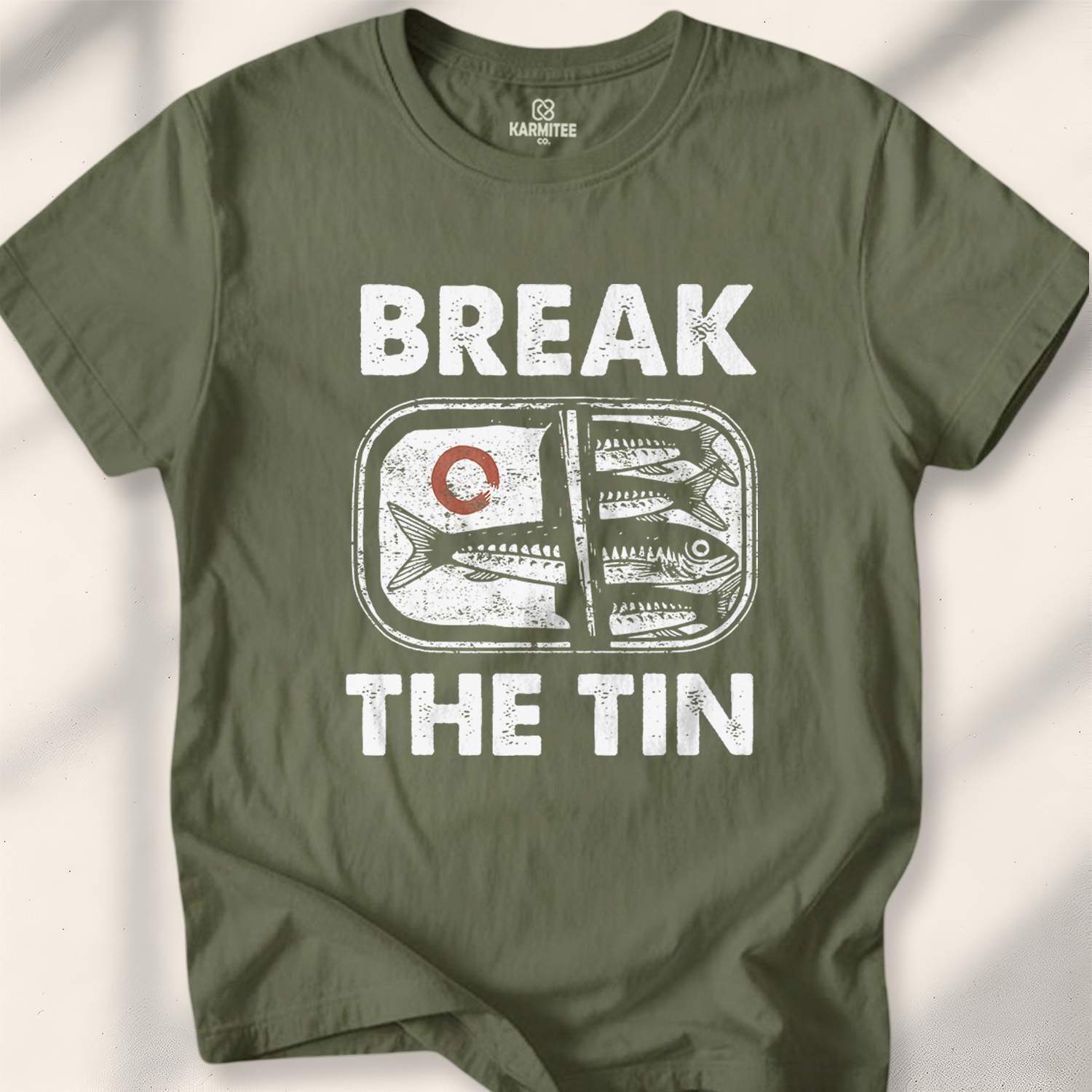 Break The Tin T-shirt - Military Green