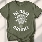 Bloom Bright T-shirt - Military Green