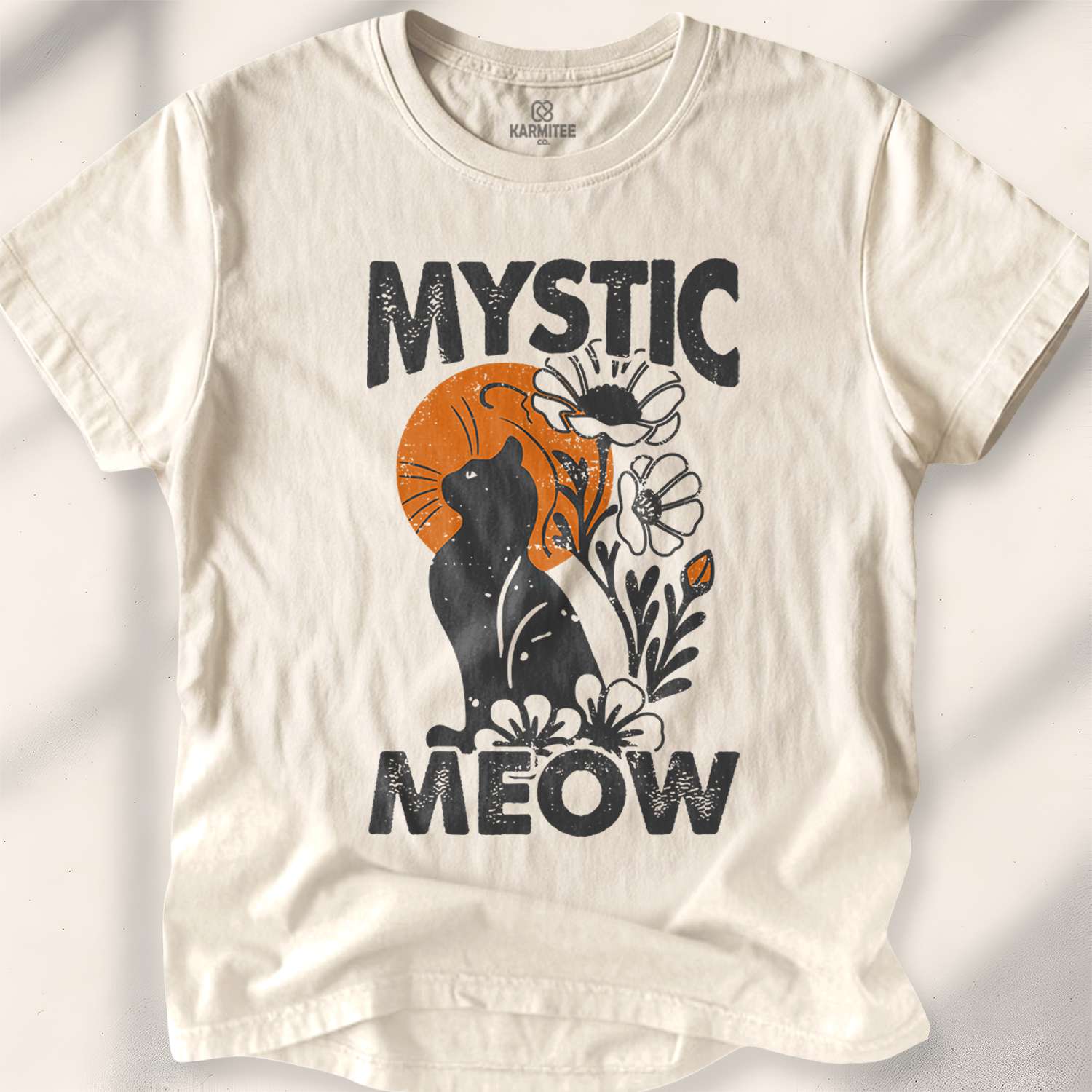 Mystic Meow T-shirt - Natural