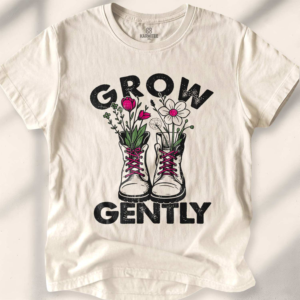 Grow Gently T-shirt - Natural