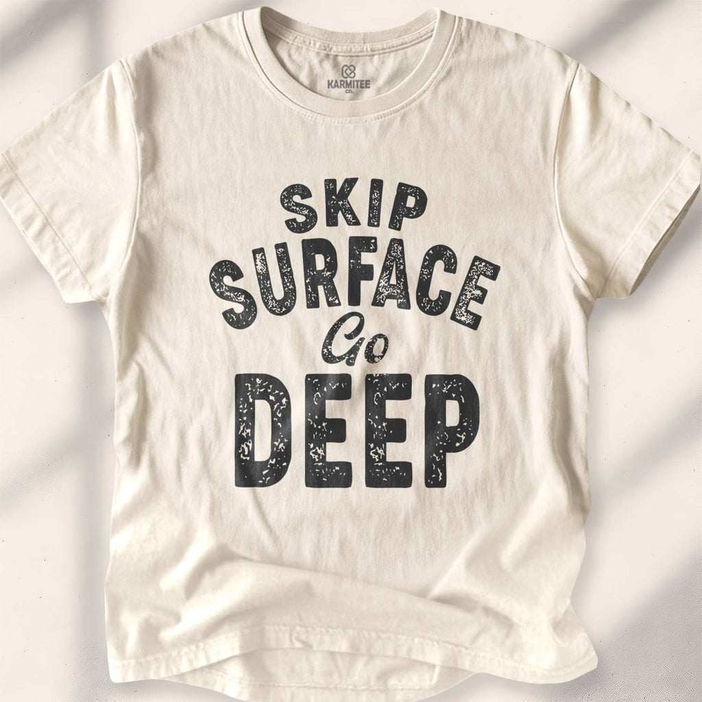 Skip Surface Go Deep T-shirt - Natural