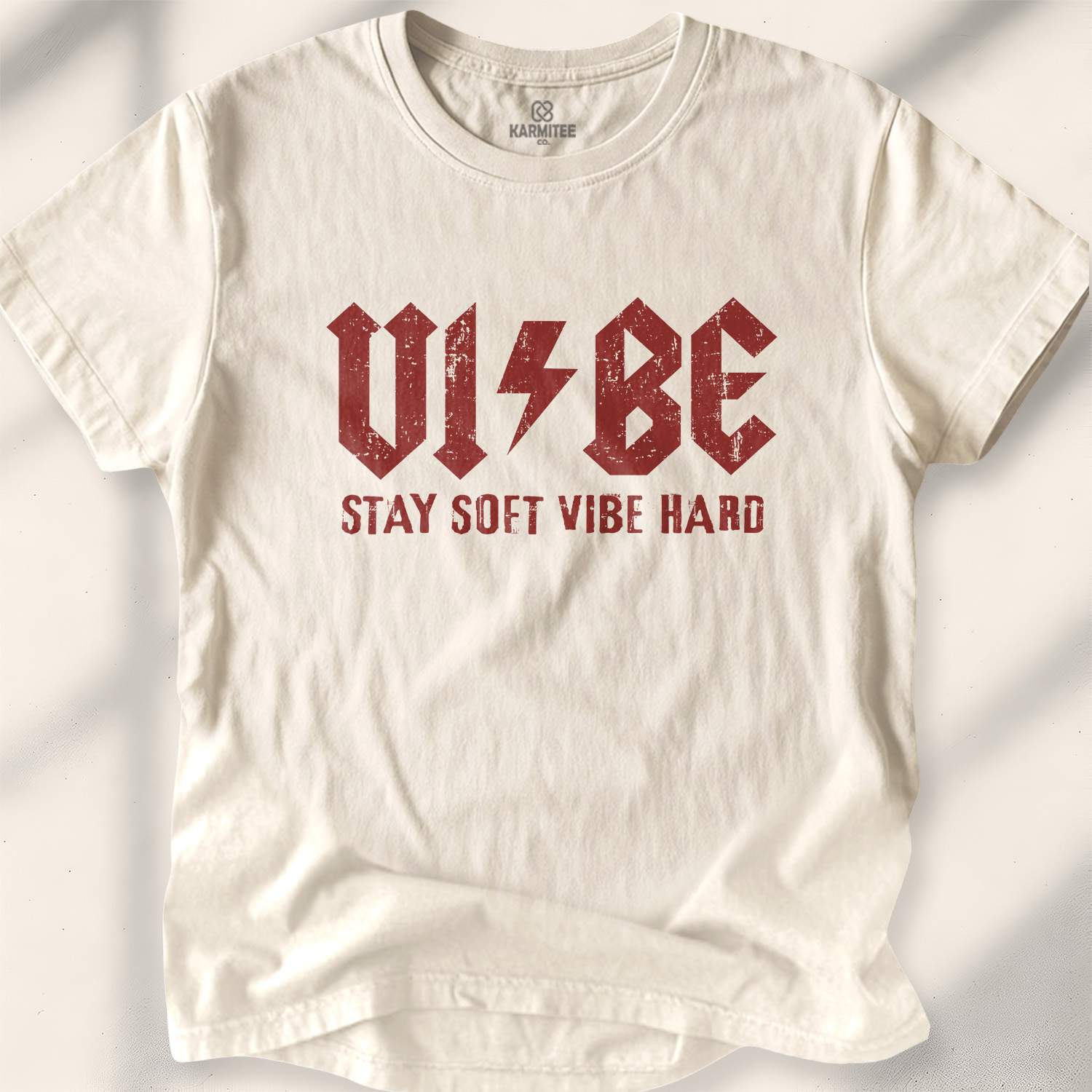 Vibe (Stay Soft Vibe Hard) T-shirt - Natural