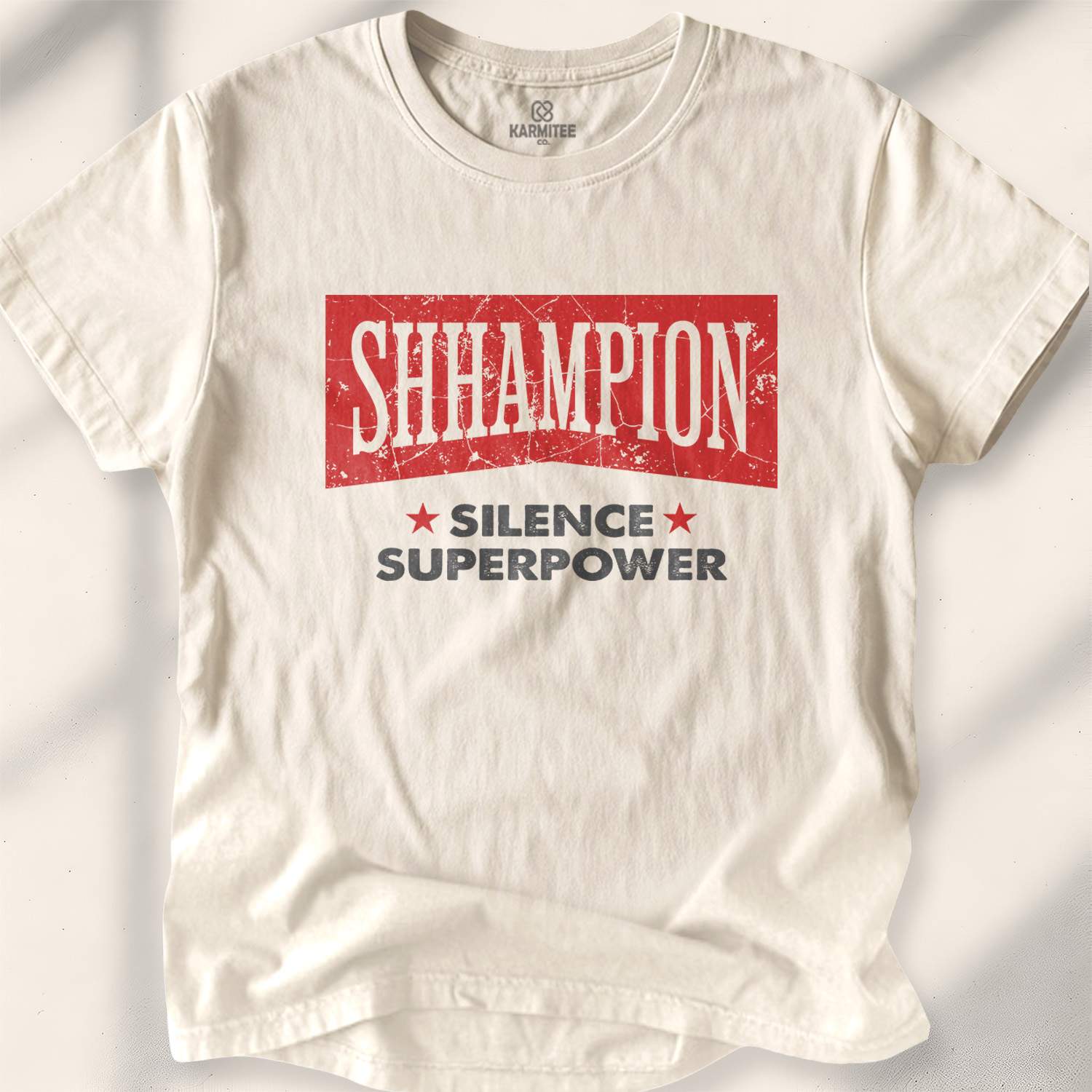 Shhhampion T-shirt - Natural
