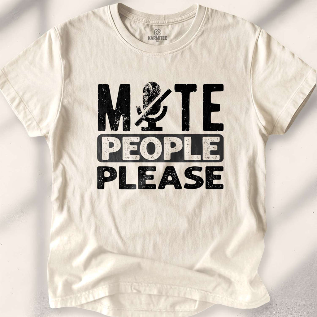 Mute People Please T-shirt - Natural