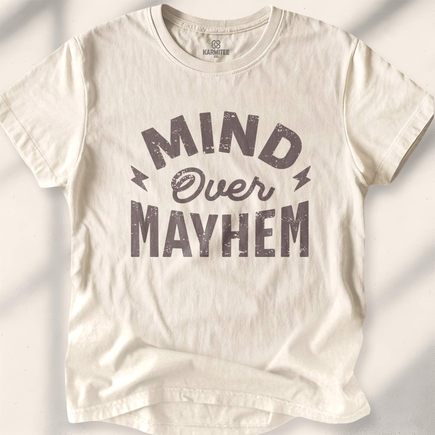 Mind Over Mayhem T-shirt - Natural
