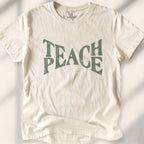 Teach Peace T-shirt - Natural