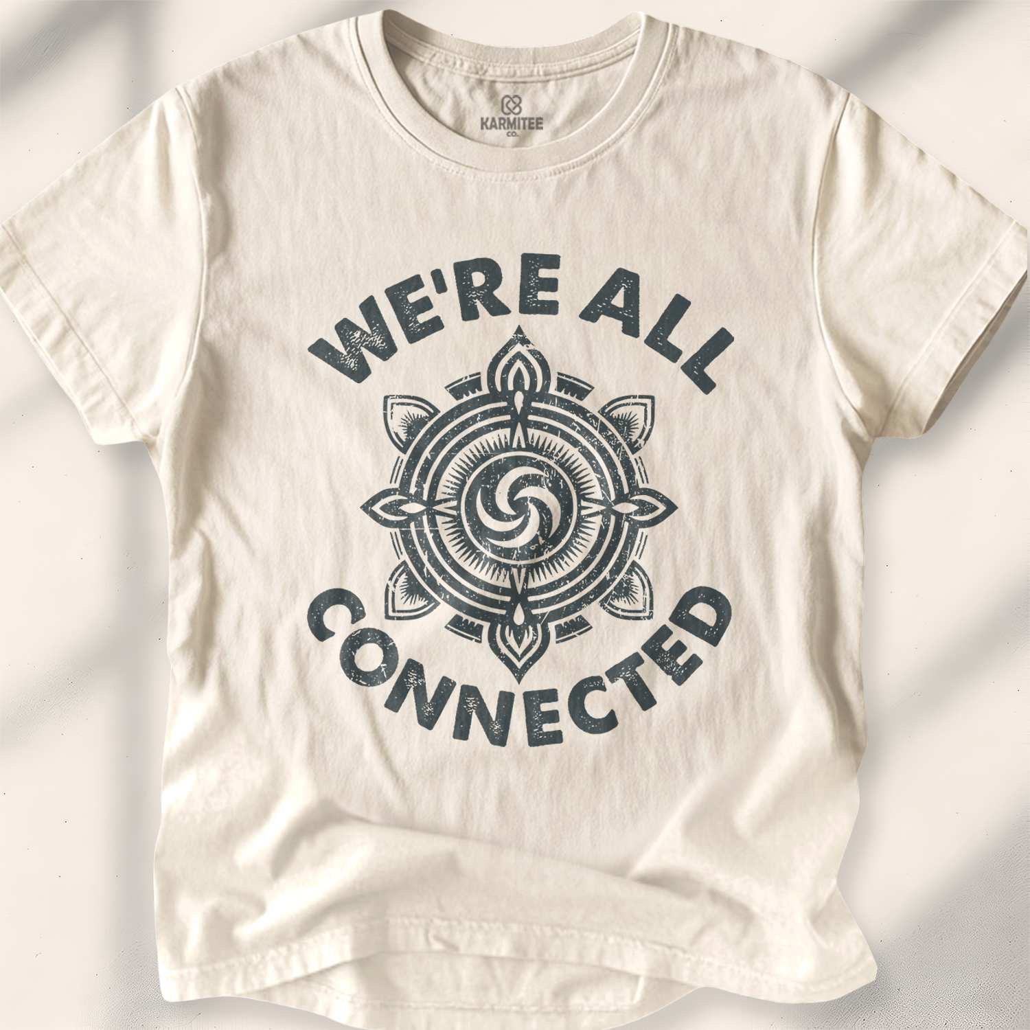 We Are all Connected T-shirt - Natural