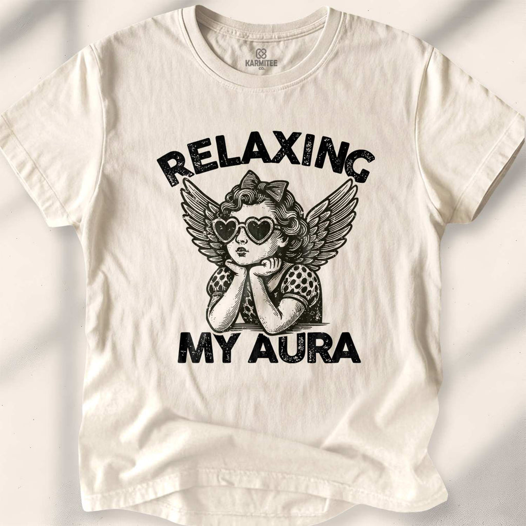 Relaxing My Aura T-shirt - Natural
