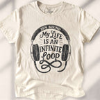 My Life Is An Infinite Loop T-shirt - Natural
