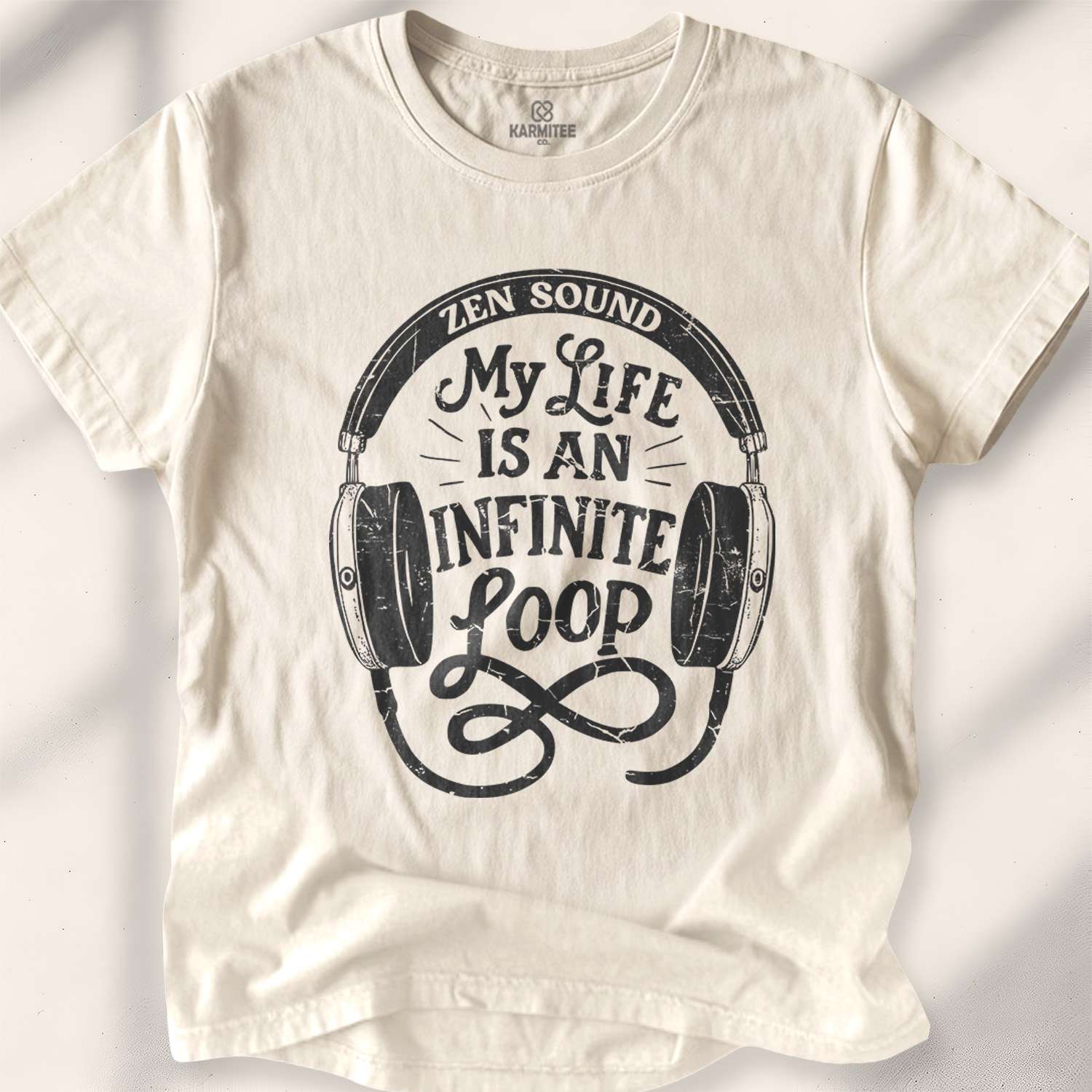 My Life Is An Infinite Loop T-shirt - Natural
