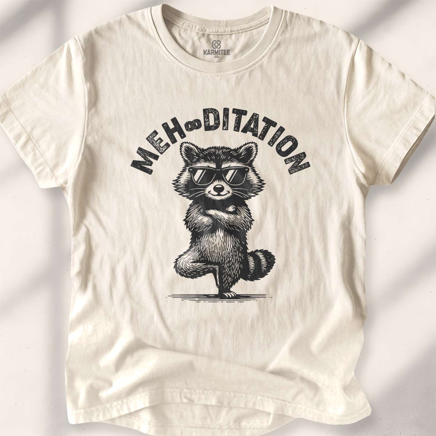 Meh-Ditation T-shirt - Natural