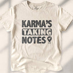 Karma’s Taking Notes T-shirt - Natural