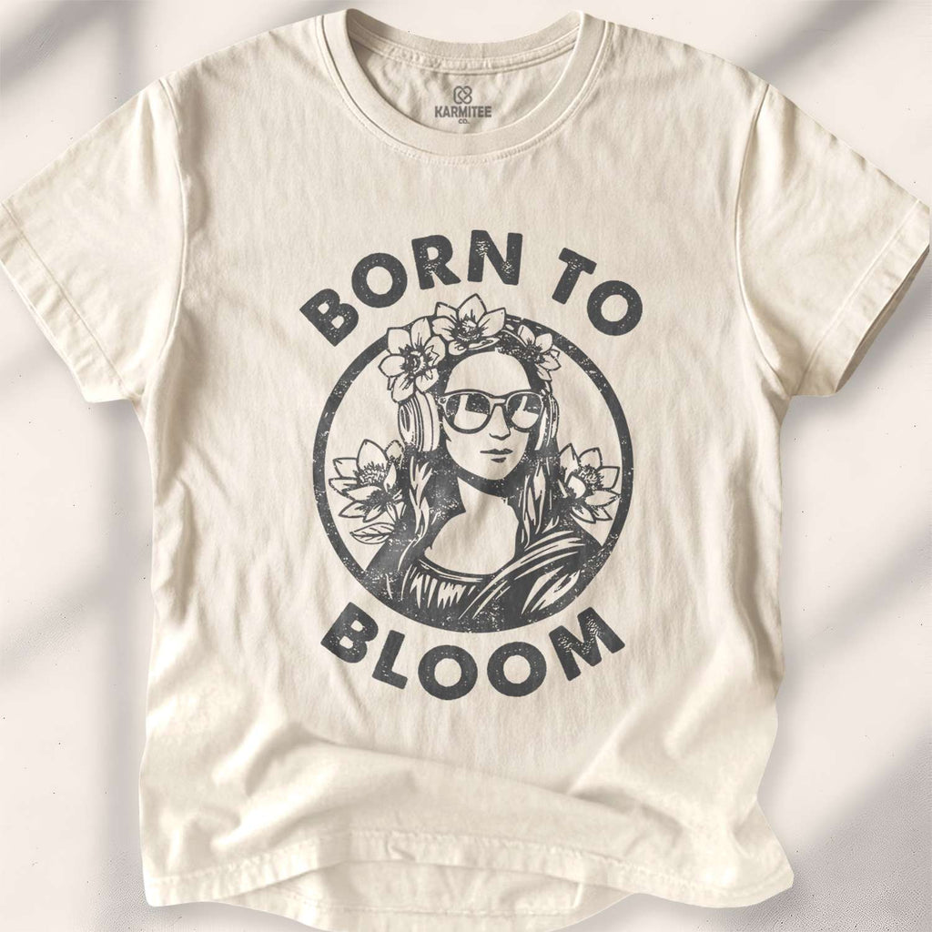 Born To Bloom T-shirt - Natural