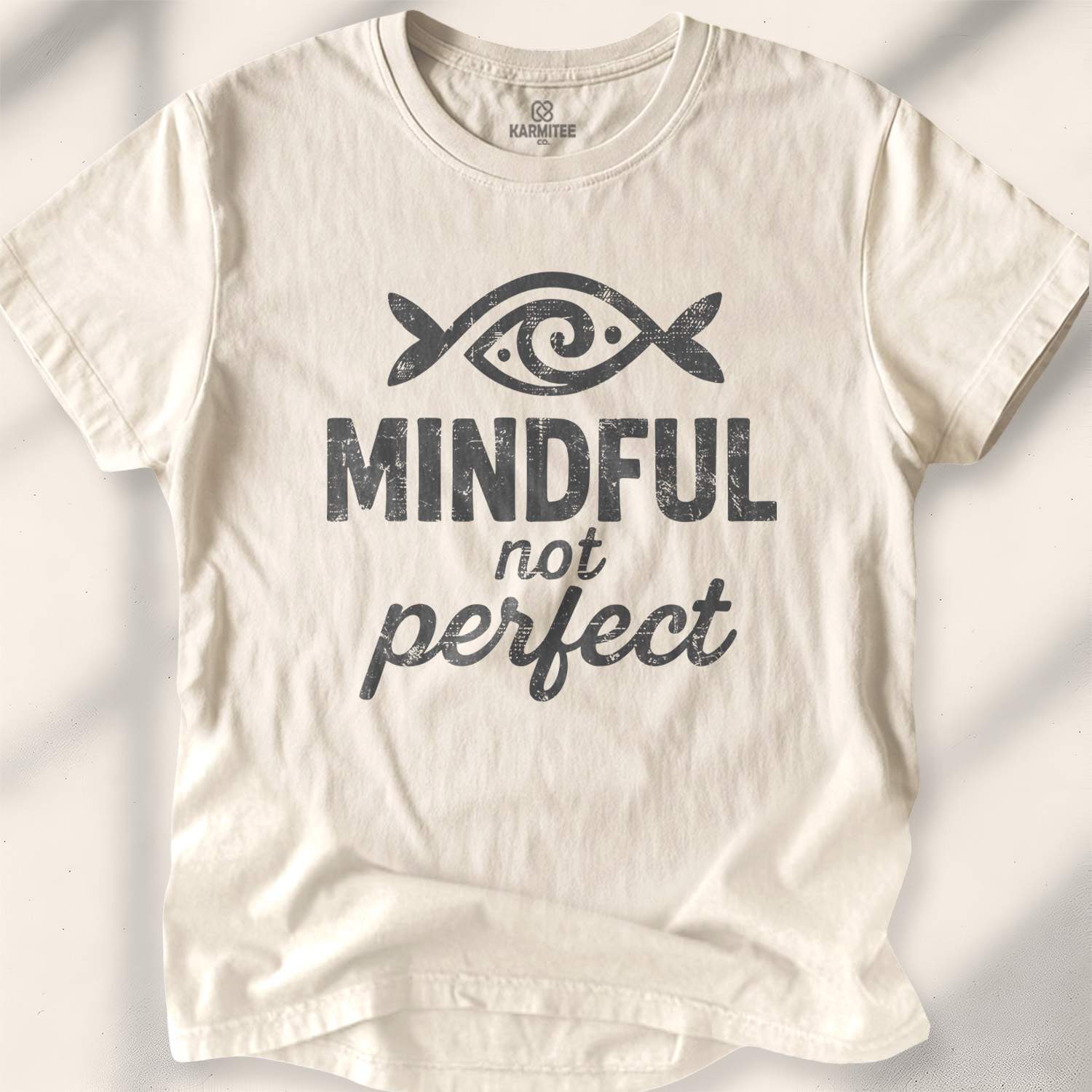 Mindful, Not Perfect T-shirt - Natural