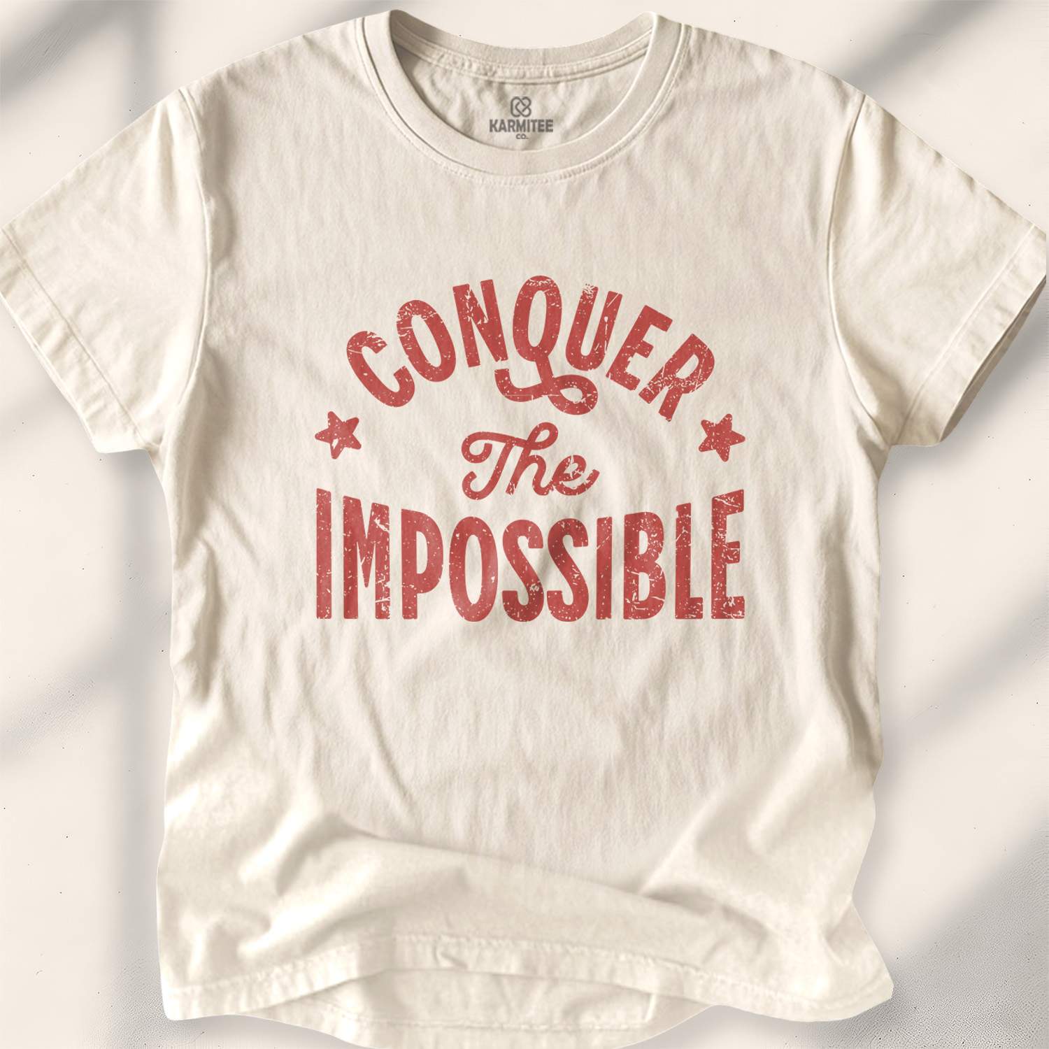 Conquer The Impossible T-shirt - Natural