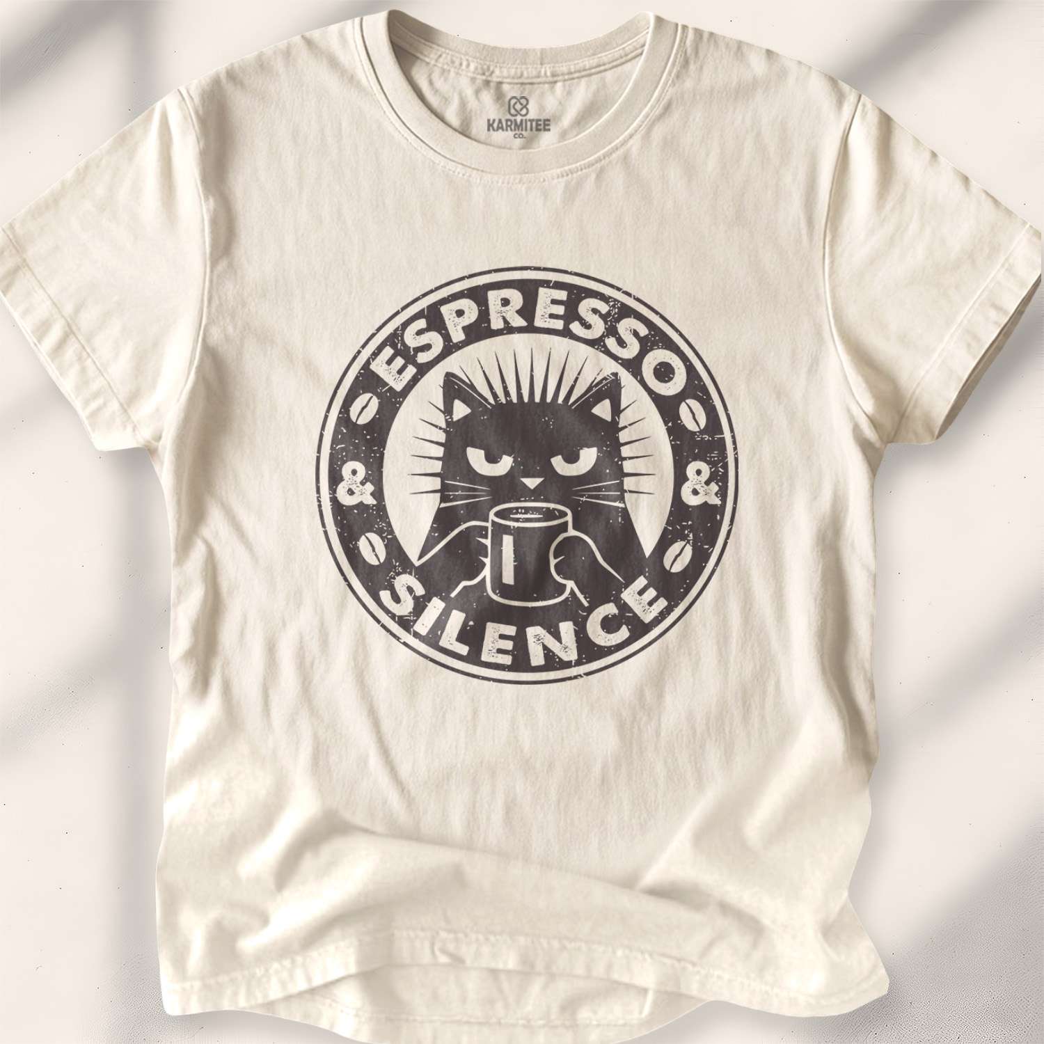 Espresso & Silence T-shirt - Natural