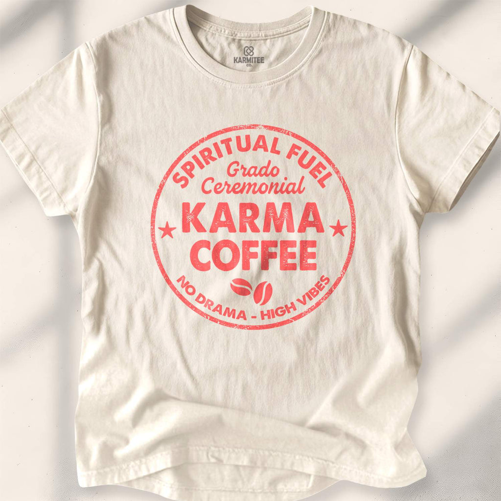 Karma & Coffee T-shirt - Natural