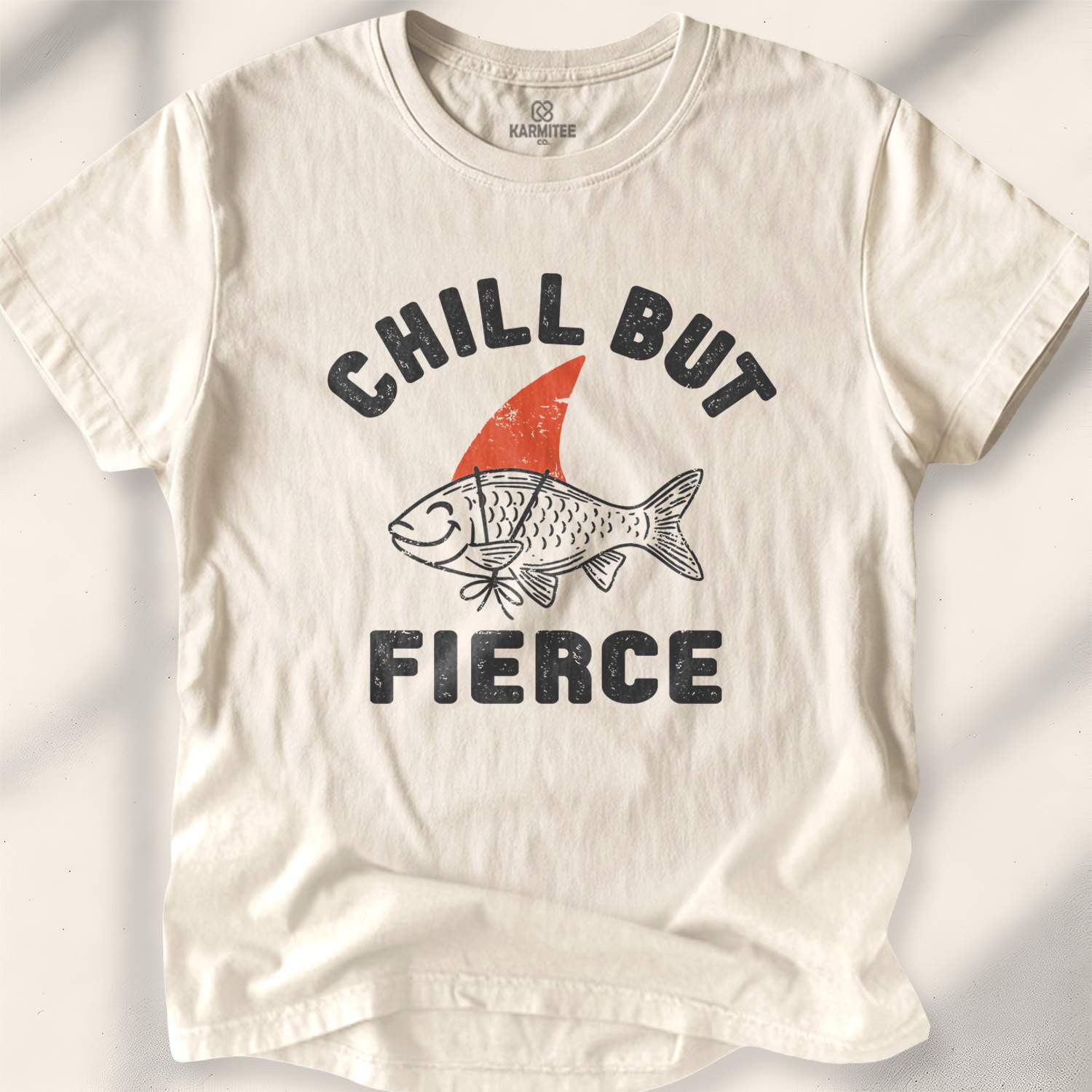 Chill But Fierce T-shirt - Natural
