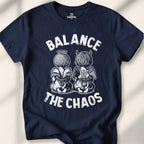 Balance The Chaos T-shirt - mindful power t-shirt - silent strength tee - centered rebel apparel - Karmitee urban zen in S - mockup