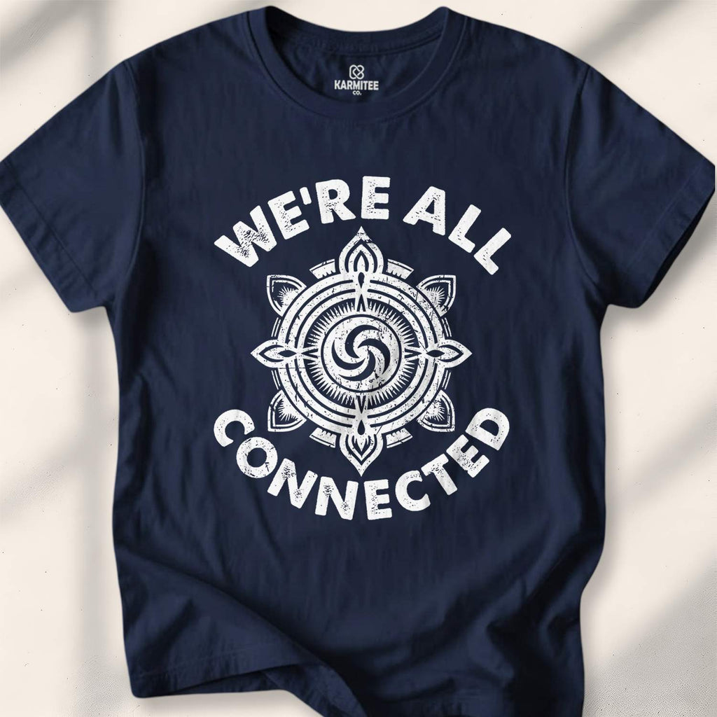 We Are all Connected T-shirt - Navy