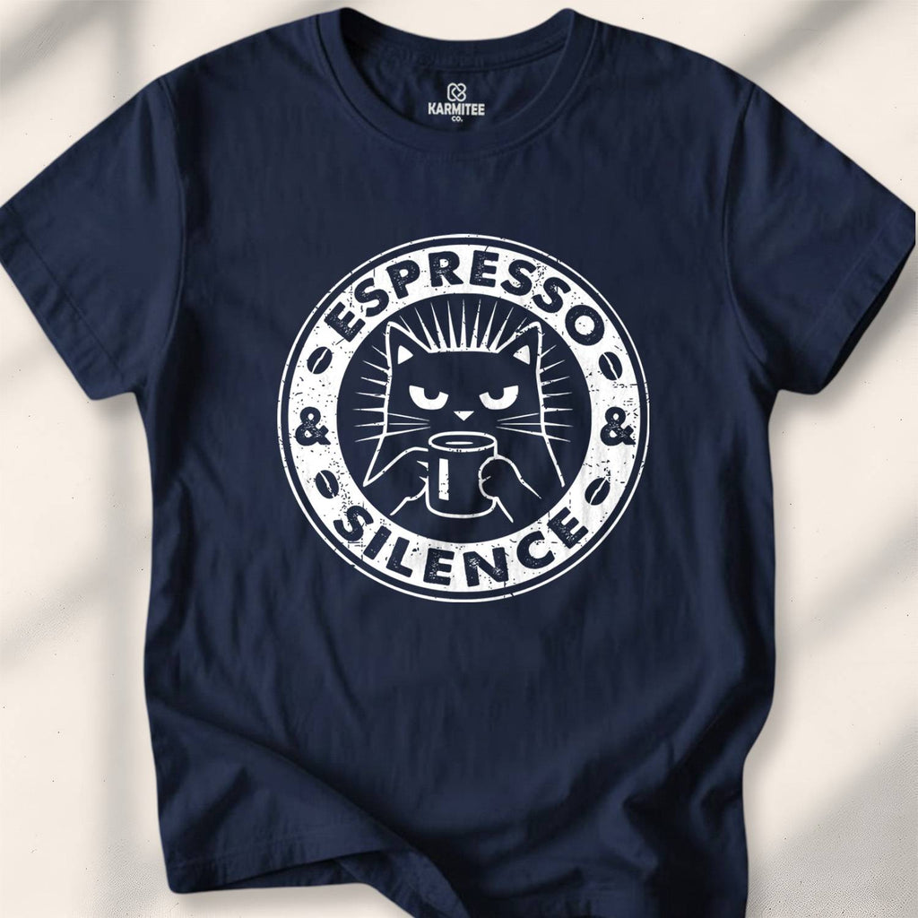 Espresso & Silence T-shirt - Navy
