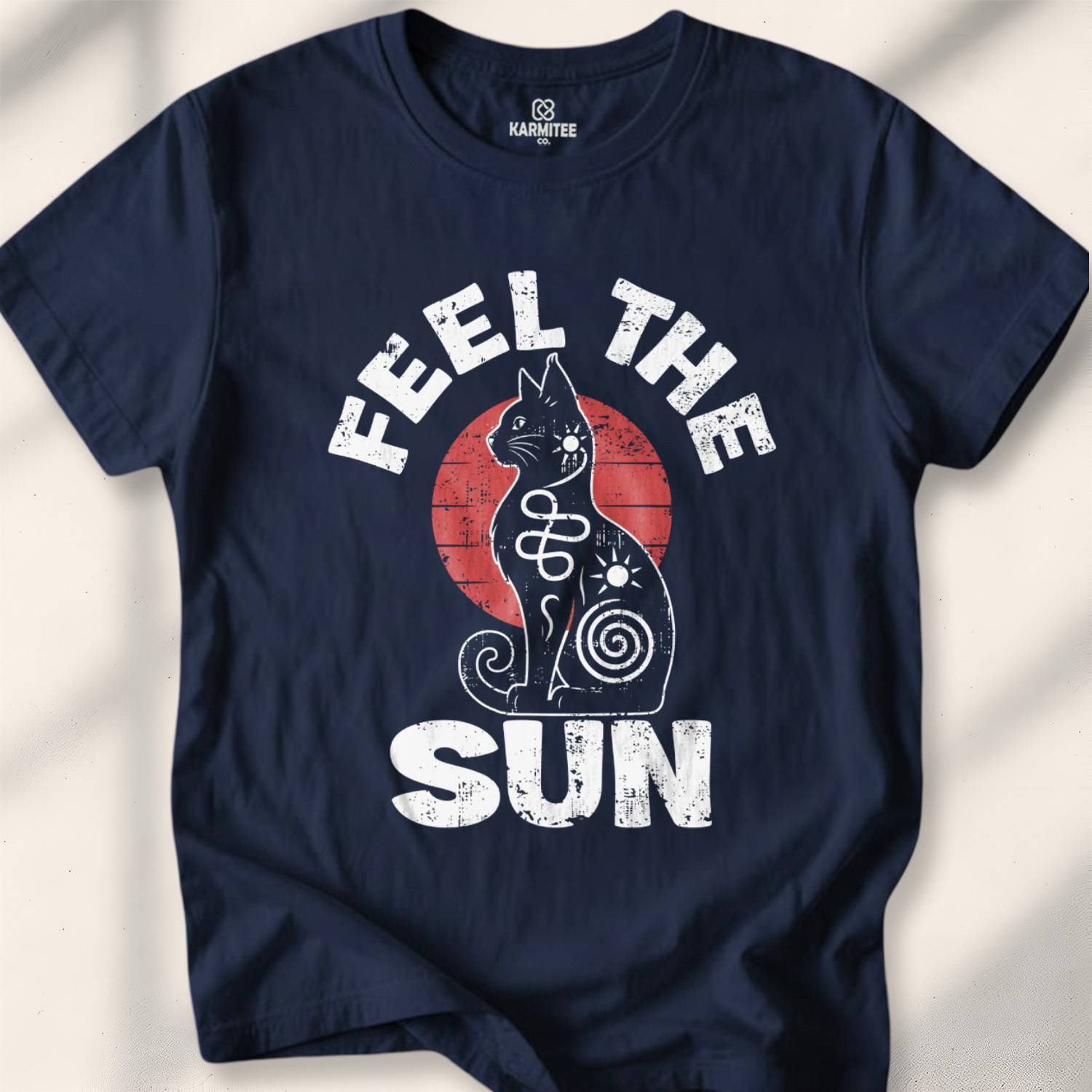 Feel The Sun T-shirt - Navy