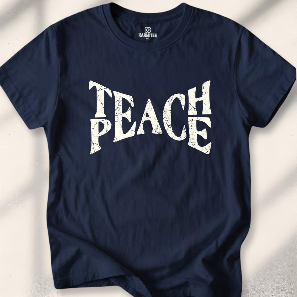 Teach Peace T-shirt - Navy