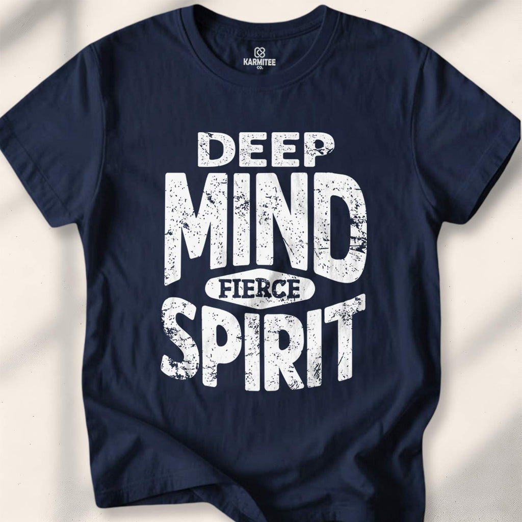 Deep Mind Fierce Spirit T-shirt - Navy