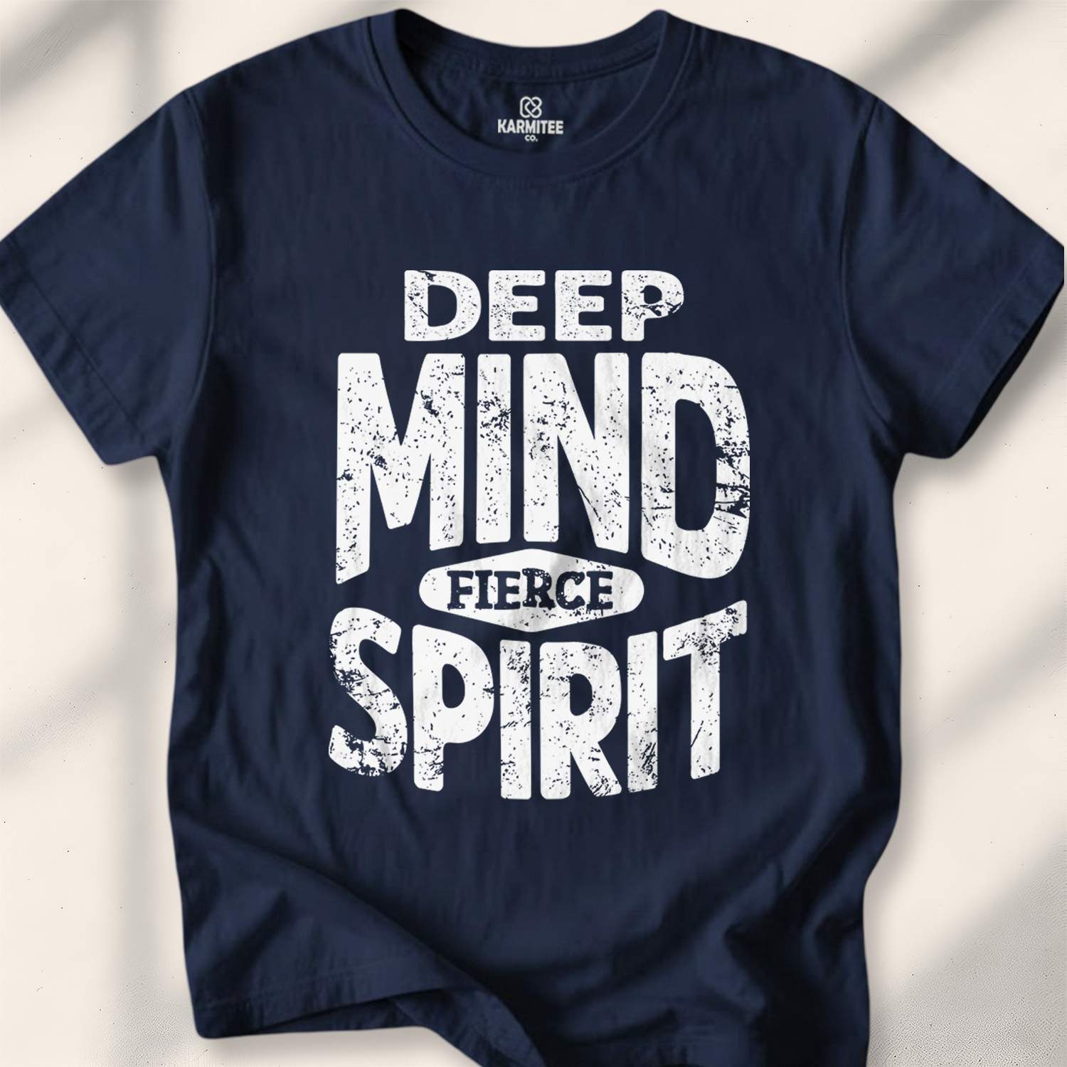 Deep Mind Fierce Spirit T-shirt - Navy