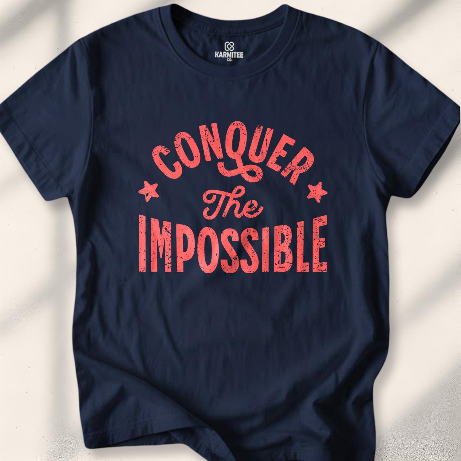 Conquer The Impossible T-shirt - Navy