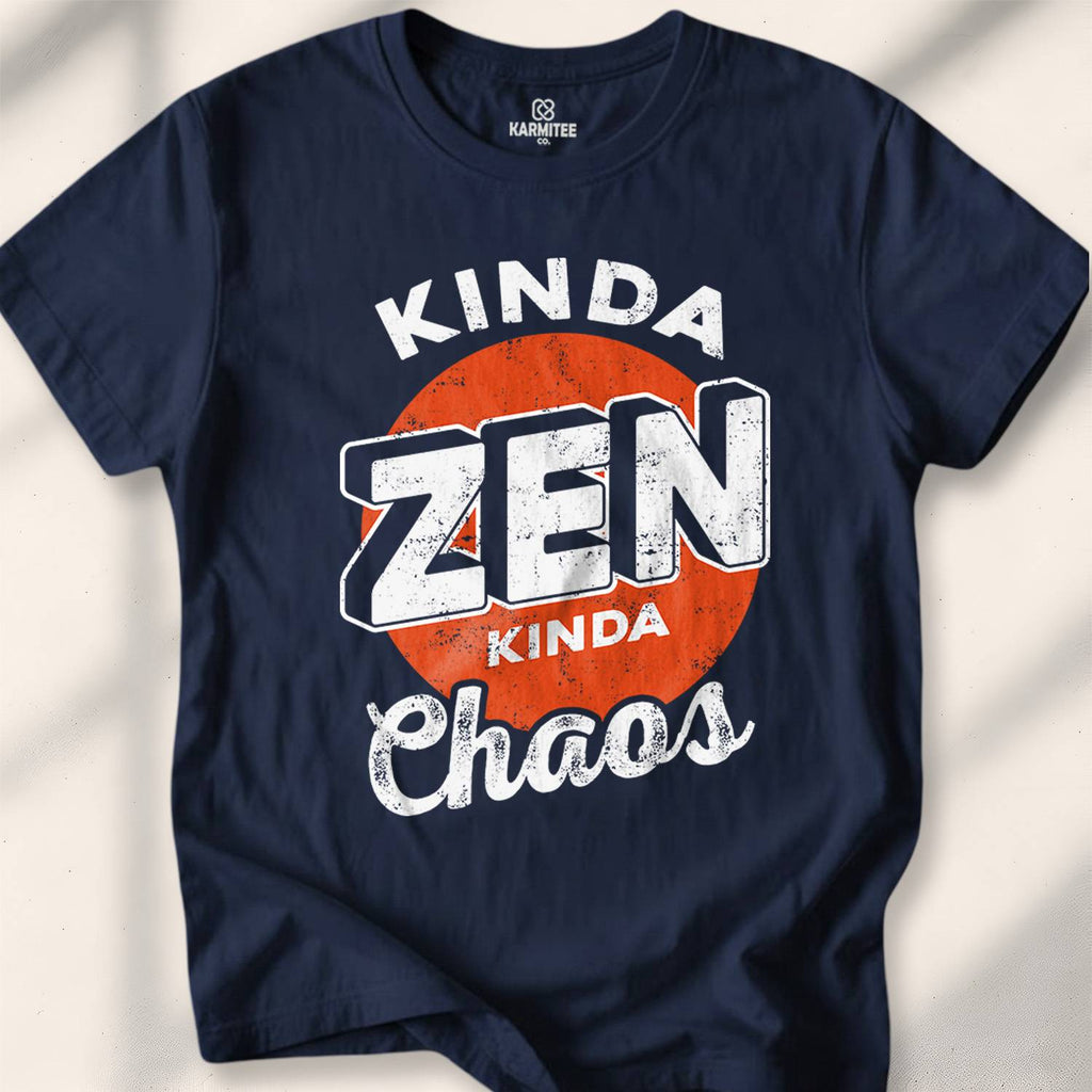 Kinda Zen Kinda Chaos T-shirt - Navy
