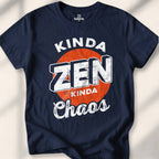 Kinda Zen Kinda Chaos T-shirt - Navy