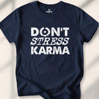 Don’t Stress My Karma T-shirt - Navy