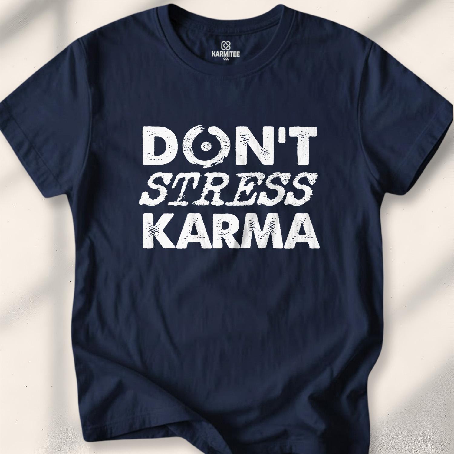 Don’t Stress My Karma T-shirt - Navy